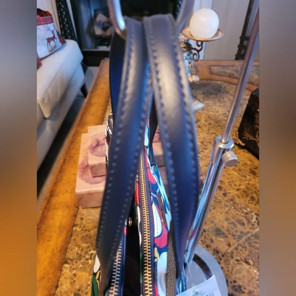 Kate Spade Navy Floral Tote Bag - Picture 5 of 11